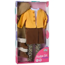Modern Girl! Outfit Leo mit Rock, 45 cm