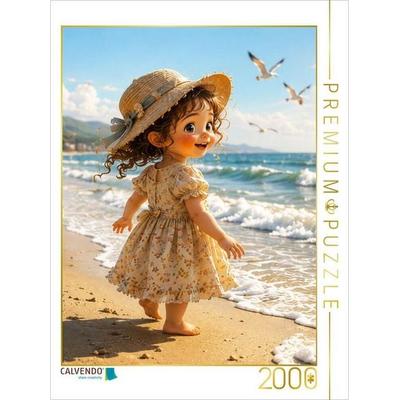 CALVENDO Puzzle Ein Tag am Meer | 2000 Teile Lege-Größe 90x67cm Foto-Puzzle für glückliche Stunden