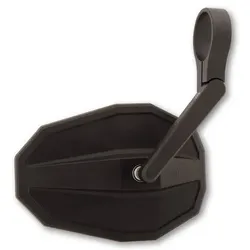 HIGHSIDER smart Lenkerendenspiegel Straight Schwarz Kurz (1Stck.)