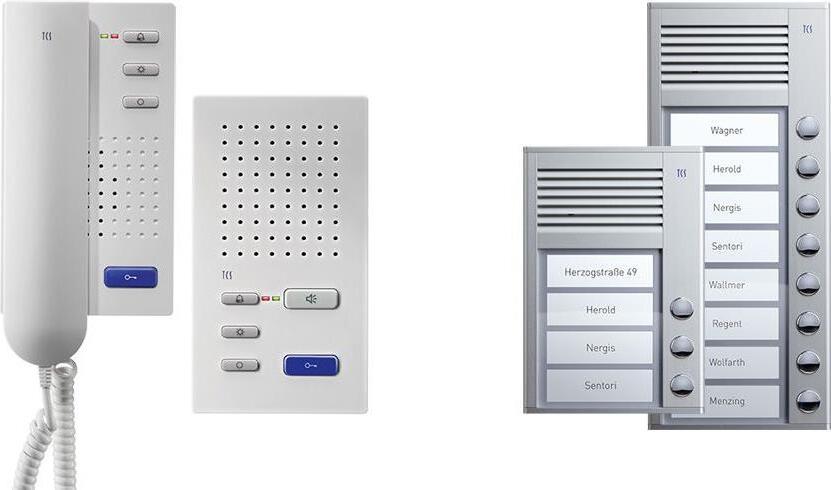 TCS PPA04-EN/02 Audio-Intercom-System Weiss