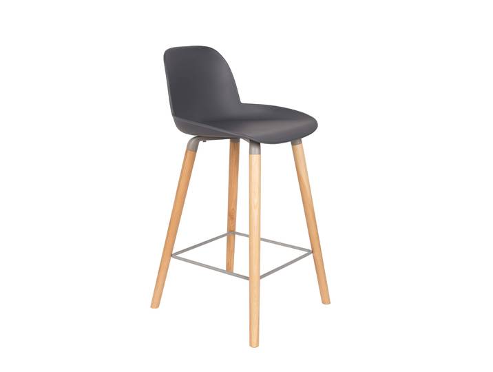 2er Set Zuiver Albert Kuip Thekenstuhl Eschenholz/Kunststoff 65 cm