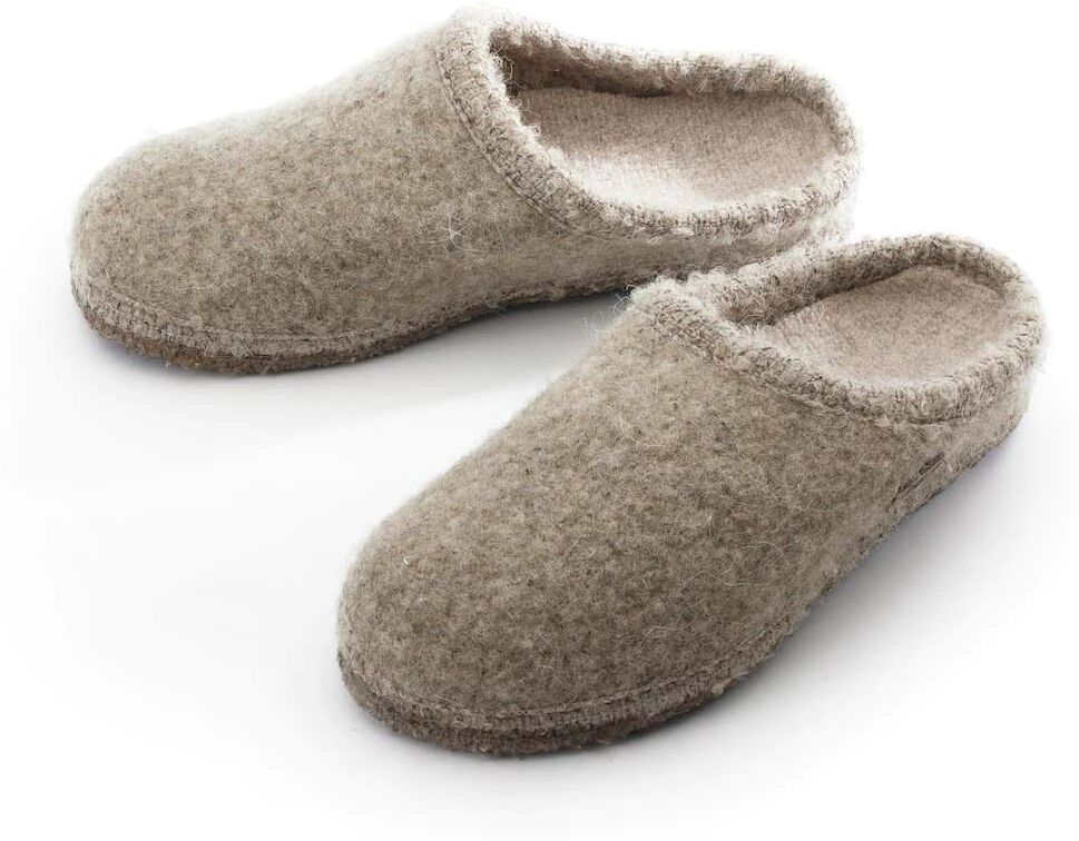 Ulle Mohair Seamless villatossut (unisex) - Dark Grey, 35