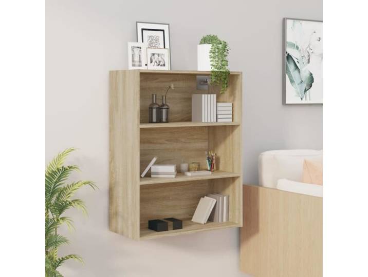 Armoire murale suspendue Chêne sonoma 69 5x32 5x90 cm 812315