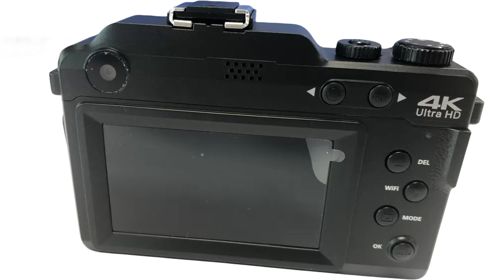 INF Digitalkamera 4K/48 MP/18-facher Digitalzoom/Autofokus/Dual-Kamera 32 GB Speicherkarte Schwarz