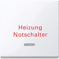 Wippe Kontrollfenster Aufdruck Heizung weiß (glänzend), Retail