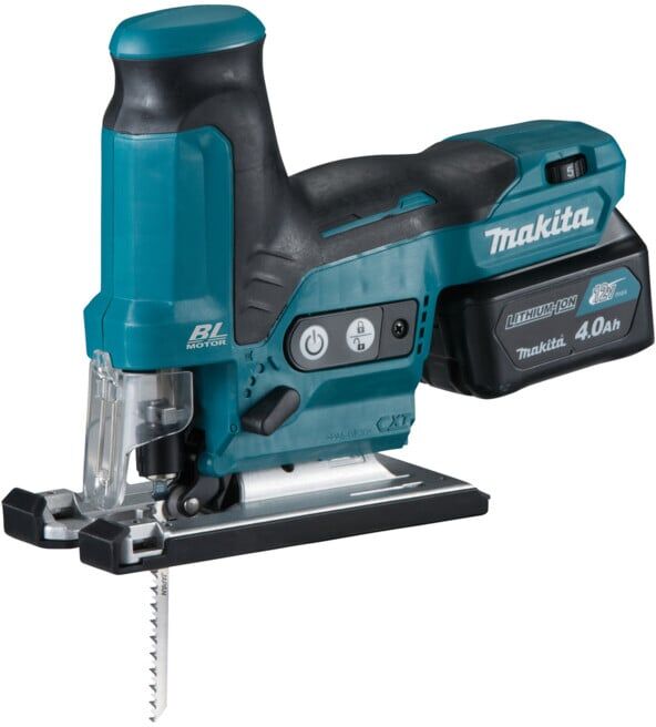 Scie sauteuse pendulaire à piles Makita 10,8 V / 4,0 Ah, 2 piles + chargeur dans MAKPAC JV102DSMJ (JV102DSMJ)