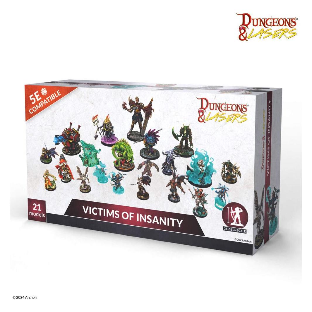 Archon Studio Dungeons & Lasers Miniatures: VICTIMS OF INSANITY (DNL0103)