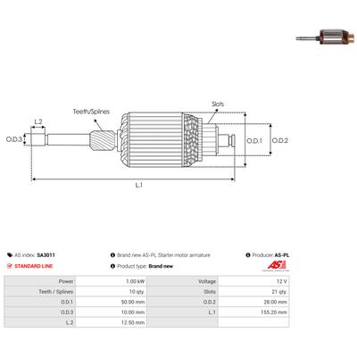 AS-PL Anker, Starter SA3011
