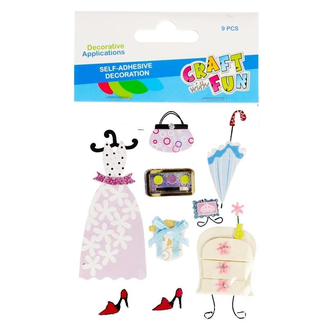 Craft with Fun Garderobensticker Deko 9 Stk (9 Sticker) (47603669)