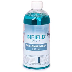 Infield Brillenreiniger 9981, Nachfüllflüssigkeit, alkoholisch, streifenfrei, Flasche 500 ml