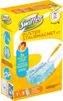 Staubmagnet Starterkit Swiffer®, mit Komfortgriff, 3 Einsatz-Staubtücher