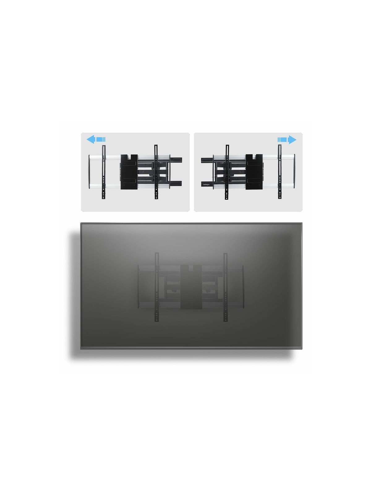 StarTech.com Startech mounting kit - articulating - for flat panel - low profile VESA 600x400 45Kg - black silver - TAA Compliant - Max 45 kg - recommended for 65"