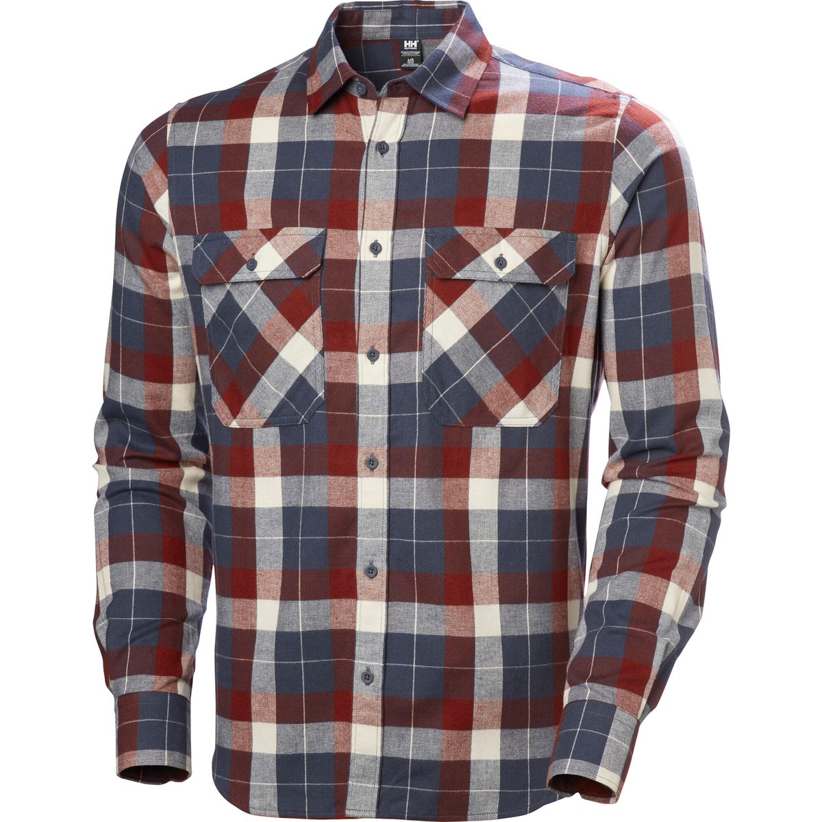Helly Hansen Lokka Flannel LS Shirt alpine frost box stripe pl (860) S 62731_860-S