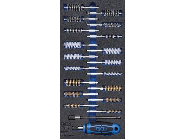 BGS 4043 Gereedschapmodule 1/3: borstelassortiment 20-dlg