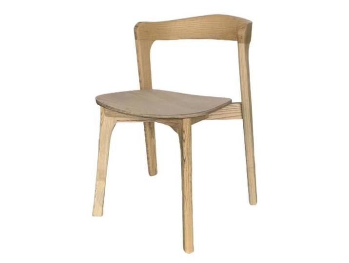 Chaise de salle à manger en bois massif naturel Félix - Amadeus