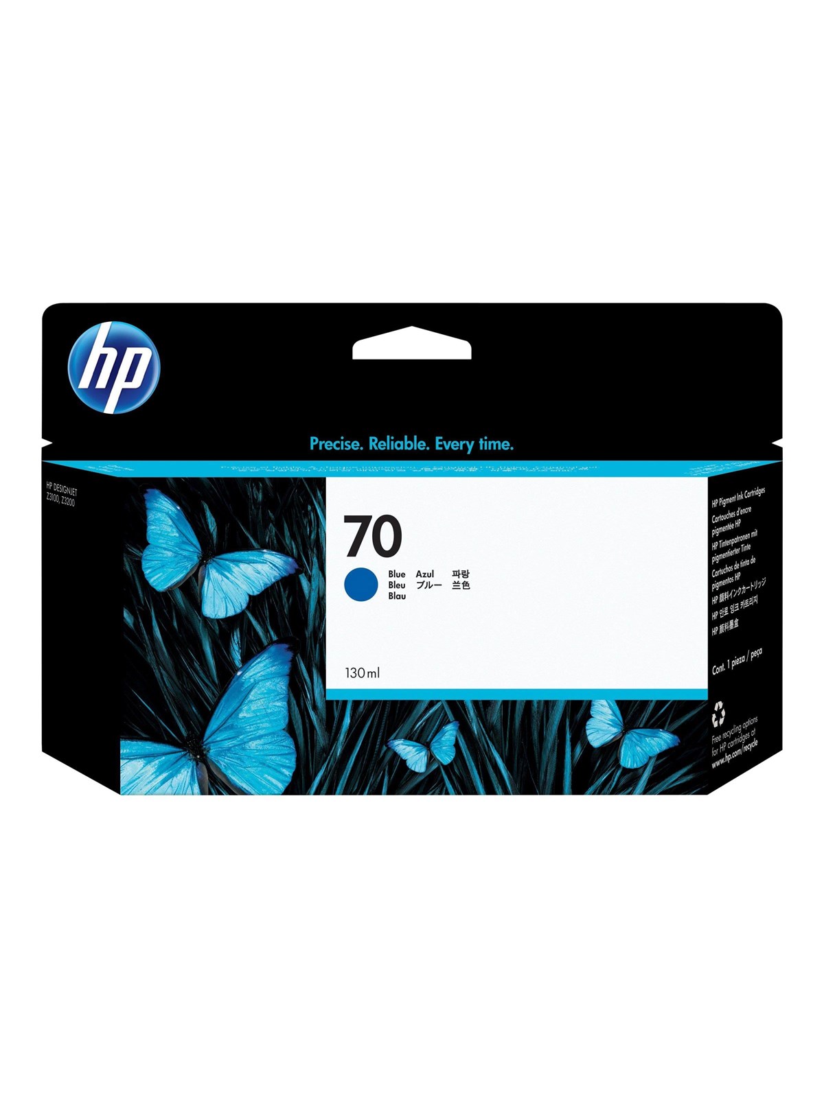 HP 70 Blue Ink - Tintenpatrone Blue