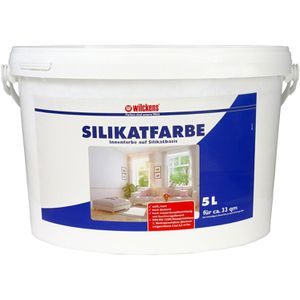 Wilckens Wandfarbe Silikat, weiß, Silikatfarbe, matt, 5 Liter