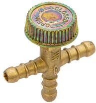 Hamilton Gas Products Ltd 3-Way Gas Hose Needle Valve