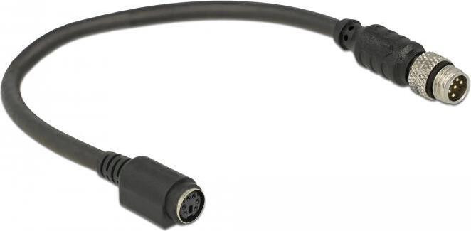 Navilock 63278 MD6 slot, zwart, 0,2 meter, M8