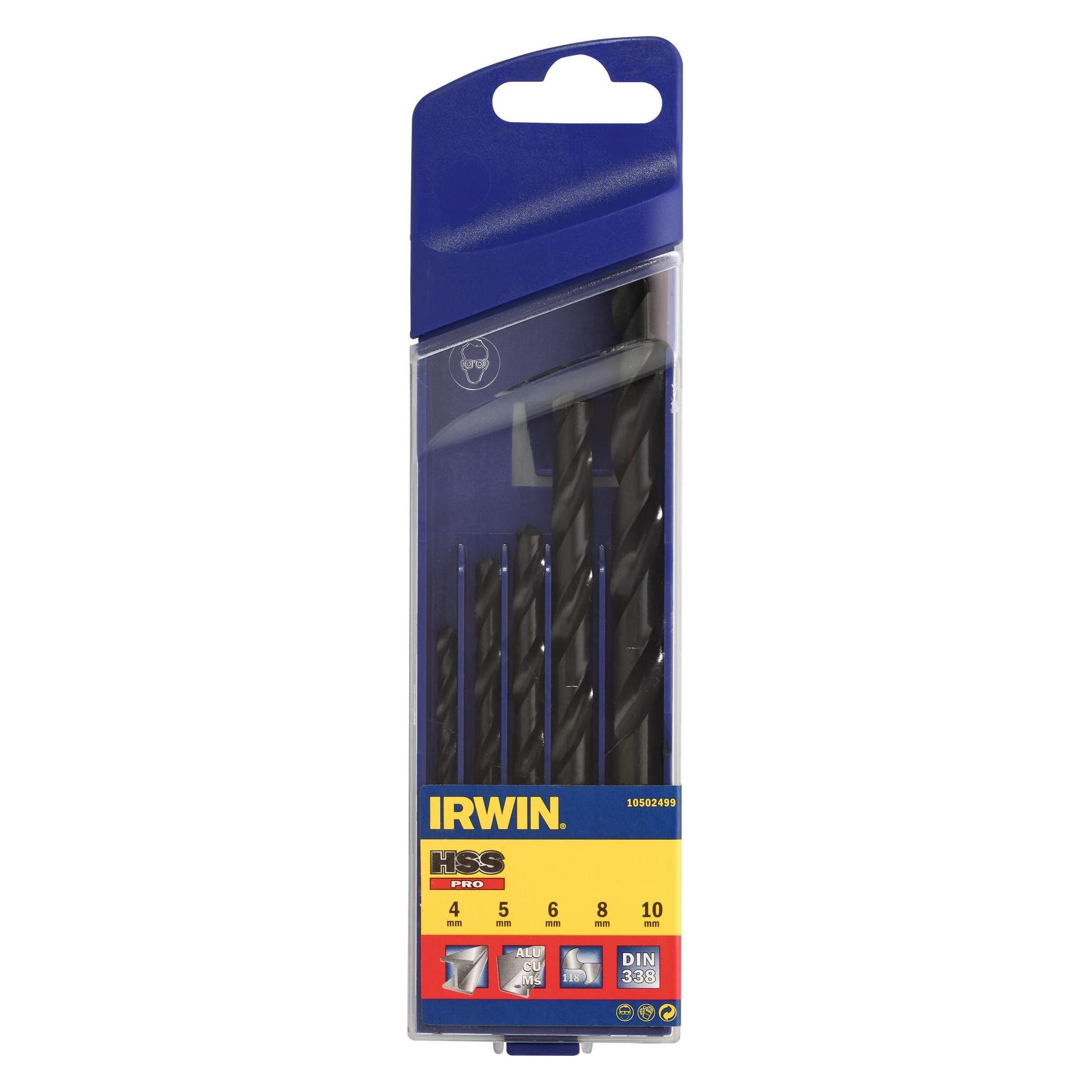 Irwin Set of metal drills 4 10 mm, 5 pcs. (10502499)