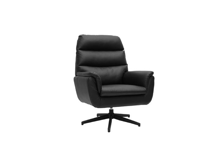 Fauteuil pivotant noir JONAH