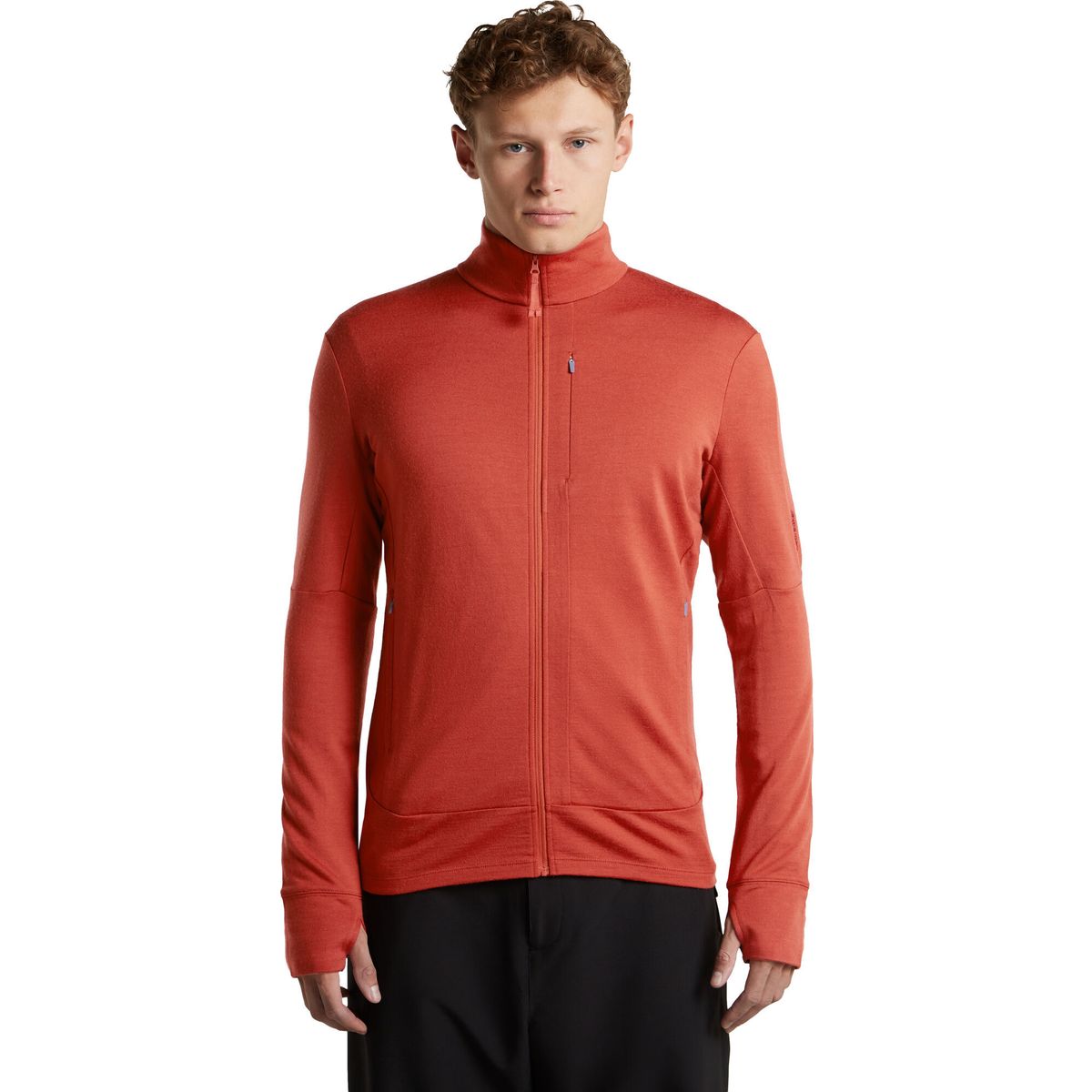 Icebreaker M Mer 260 Quantum IV Long Sleeve Zip agate (IB0GS) M BA56W1IB0GS-M