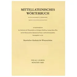 Mittellateinisches Wörterbuch 53. Lieferung (sandalus - scissura), Fachbücher
