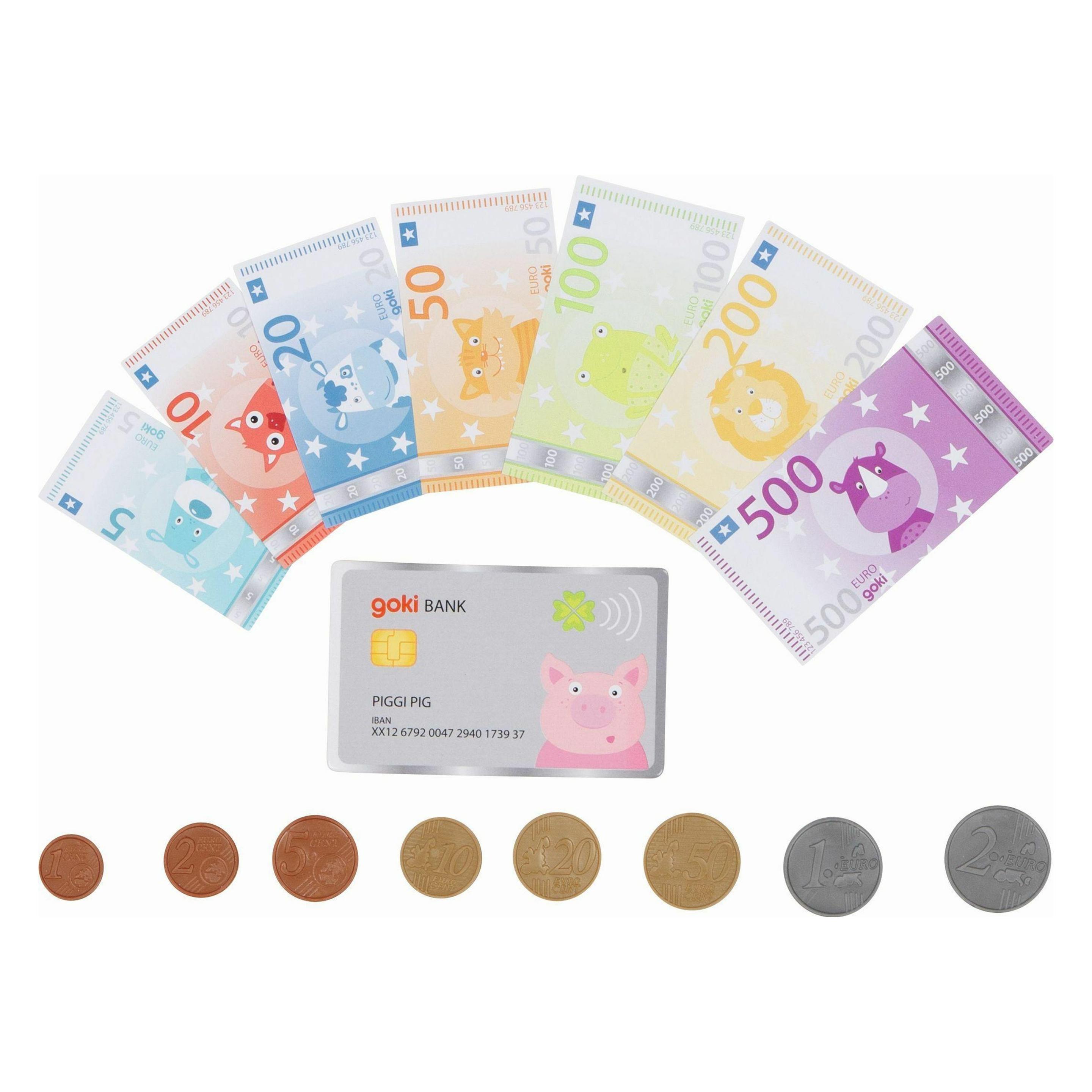 Goki Spielgeld Tierische Taler mit Kreditkarte (51497)
