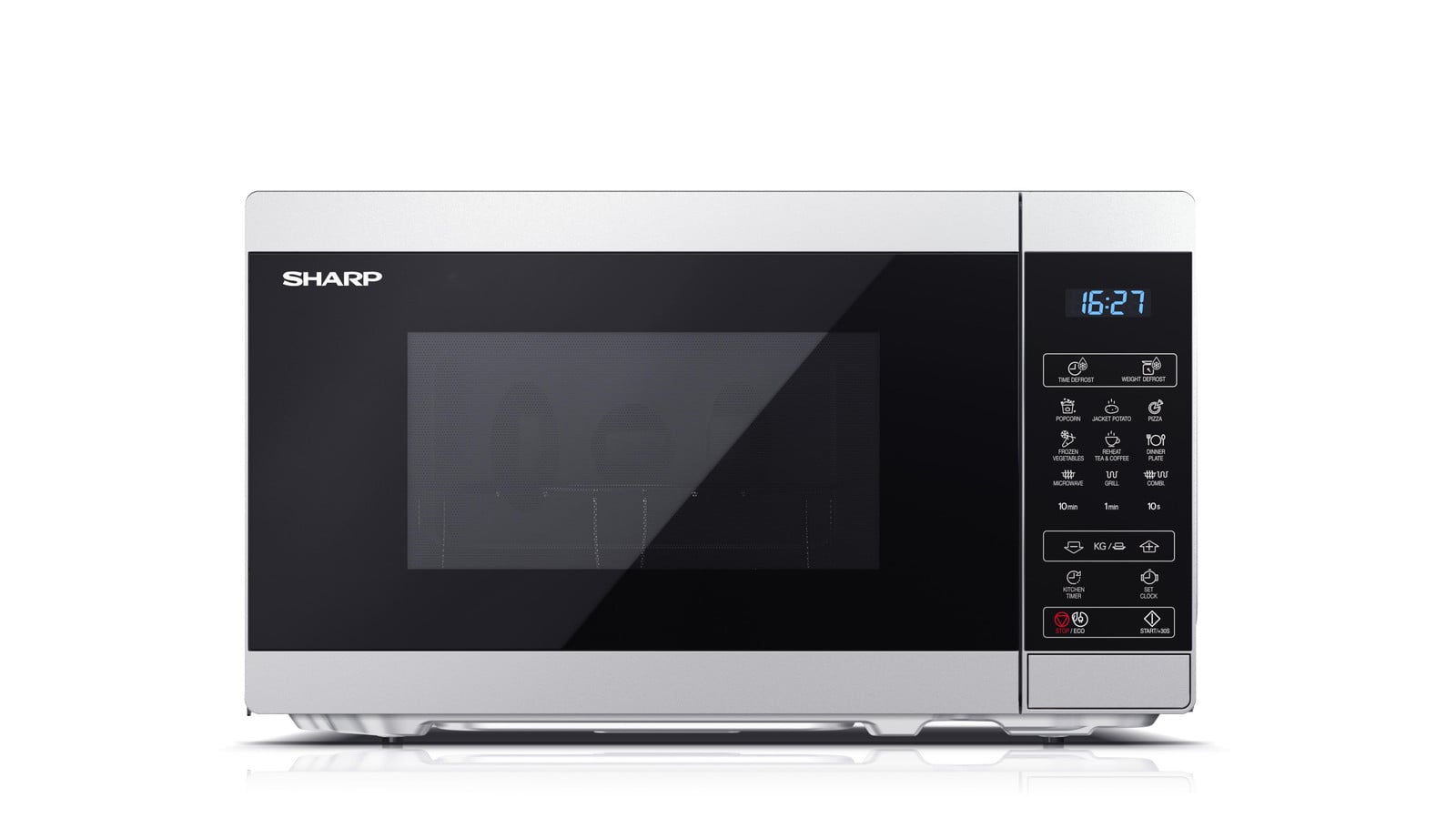 Sharp YC-MG02ES Magnetron met grillfunctie (800W magnetron, 1000W grill)