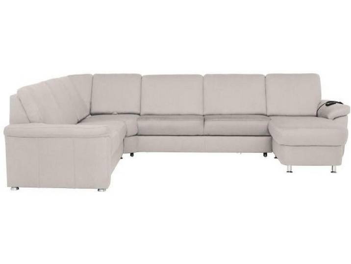Beldomo System Wohnlandschaft, Creme, Metall, 6-Sitzer, U-Form, 336x240 cm, Goldenes M, Bettkasten erhältlich, Fußauswahl, Stoffauswahl, seitenverkehrt Bettfunktion Hocker Rückenfutter, Wohnzimmer, Sofas & Couches, Wohnlandschaften, Wohnlandschaft U-Form