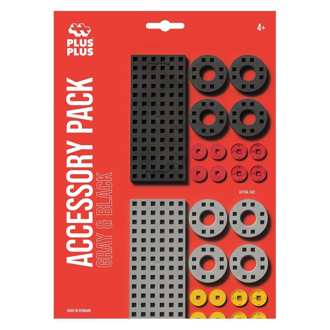 Plus-Plus Zubehörset mit Räder, grau/schwarz (9603965)