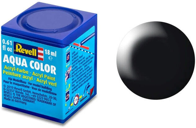 Revell Aqua Color 302 (RAL 9005) Noir Satin 18 ml