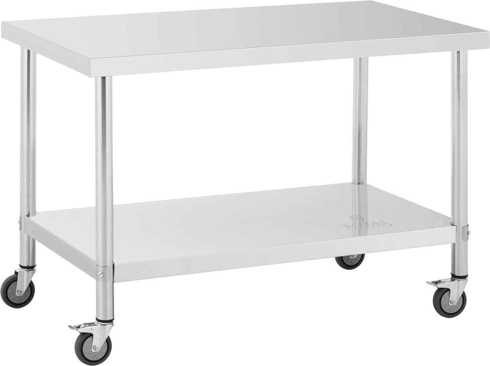Wheeled work bench - 70 x 120 cm - 158 kg load capacity - Royal Catering RCAT-120/70-W
