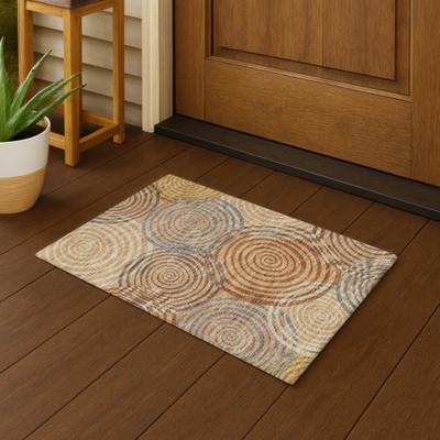 Addison Rugs Machine Washable Indoor/ Outdoor Contemporary Swirls Chantille Rug