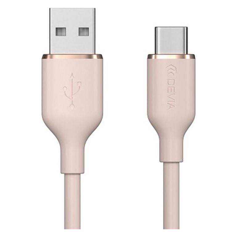 Devia Kabel Jelly USB - Lightning 1,2 m 2,4A rosa (1.20 m, USB 3.2 Gen 1) (BRA012887)