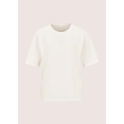 Kurzarmshirt MADELEINE "Shirt Baumwollshirt im Komfort-Fit", Damen, Gr. 36, wollweiß, Shirts