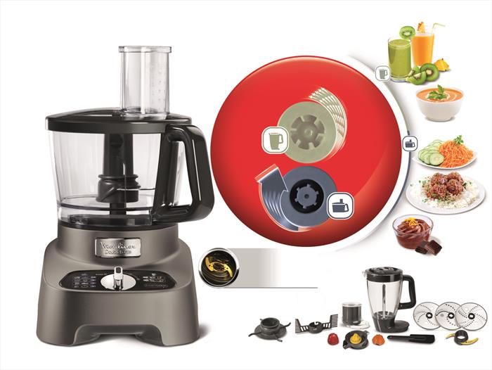Moulinex Fp825e Doubleforce Robot Da Cucina-grafite