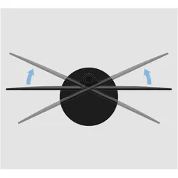 Cavus SPHERE100B44 TV Ständer rund 32 - 55 Zoll Säule 1000 mm, schwarz (30 kg, 32" - 65"), TV Ständer, Schwarz
