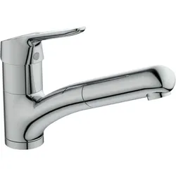 Ideal Standard CeraFit Küchenarmatur BC143AA mit herausziehbarer Handbrause, chrom