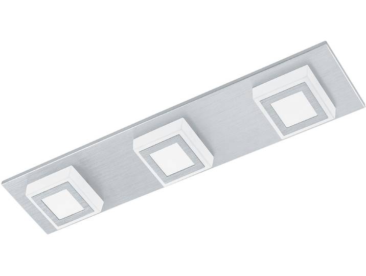 EGLO LED Deckenleuchte MASIANO , grau (aluminiumfarben), 3, Leuchten, LED tauschbar, LED Deckenleuchte