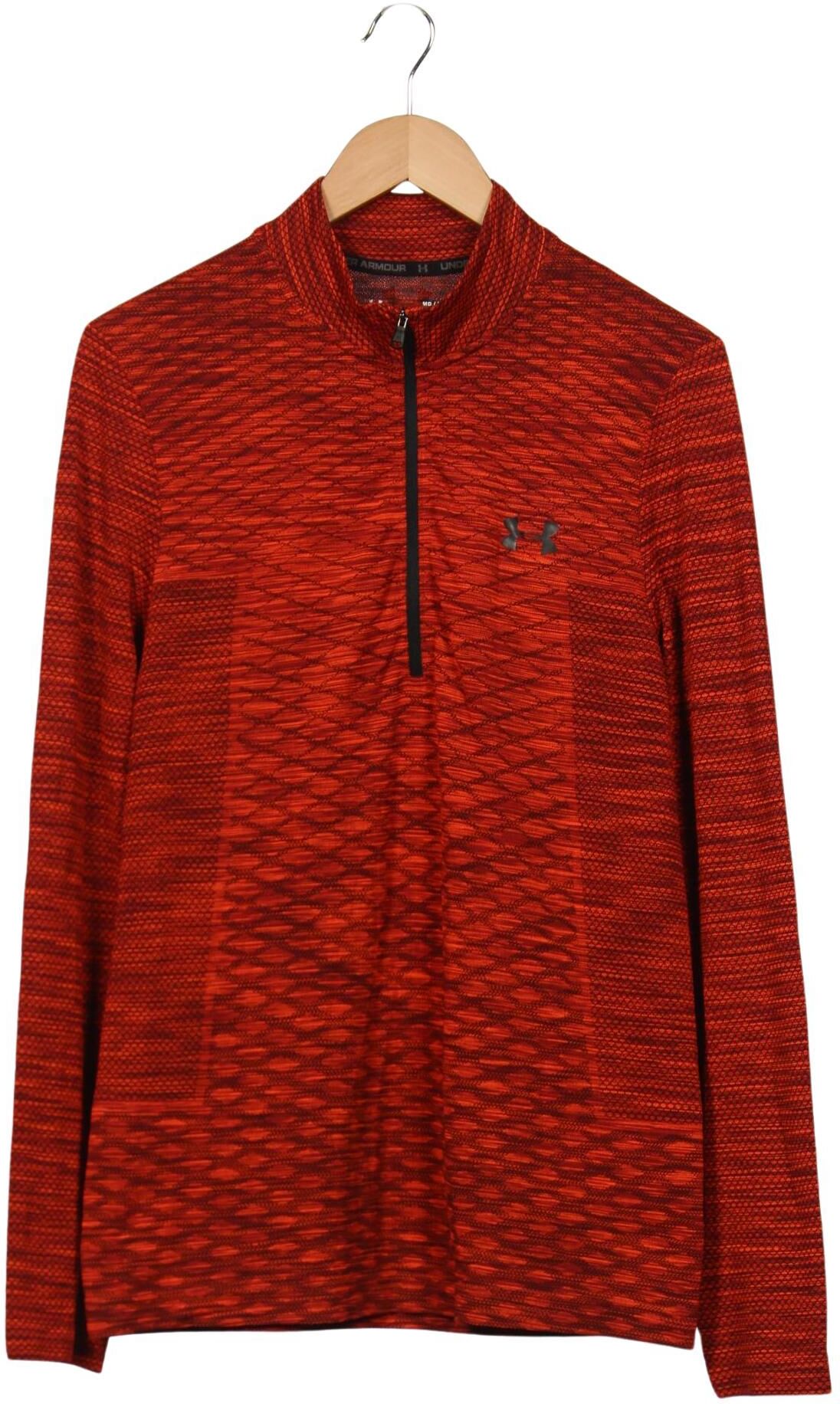 Under Armour Herren Langarmshirt, Rot, Gr. M, Synthetik - Second Hand