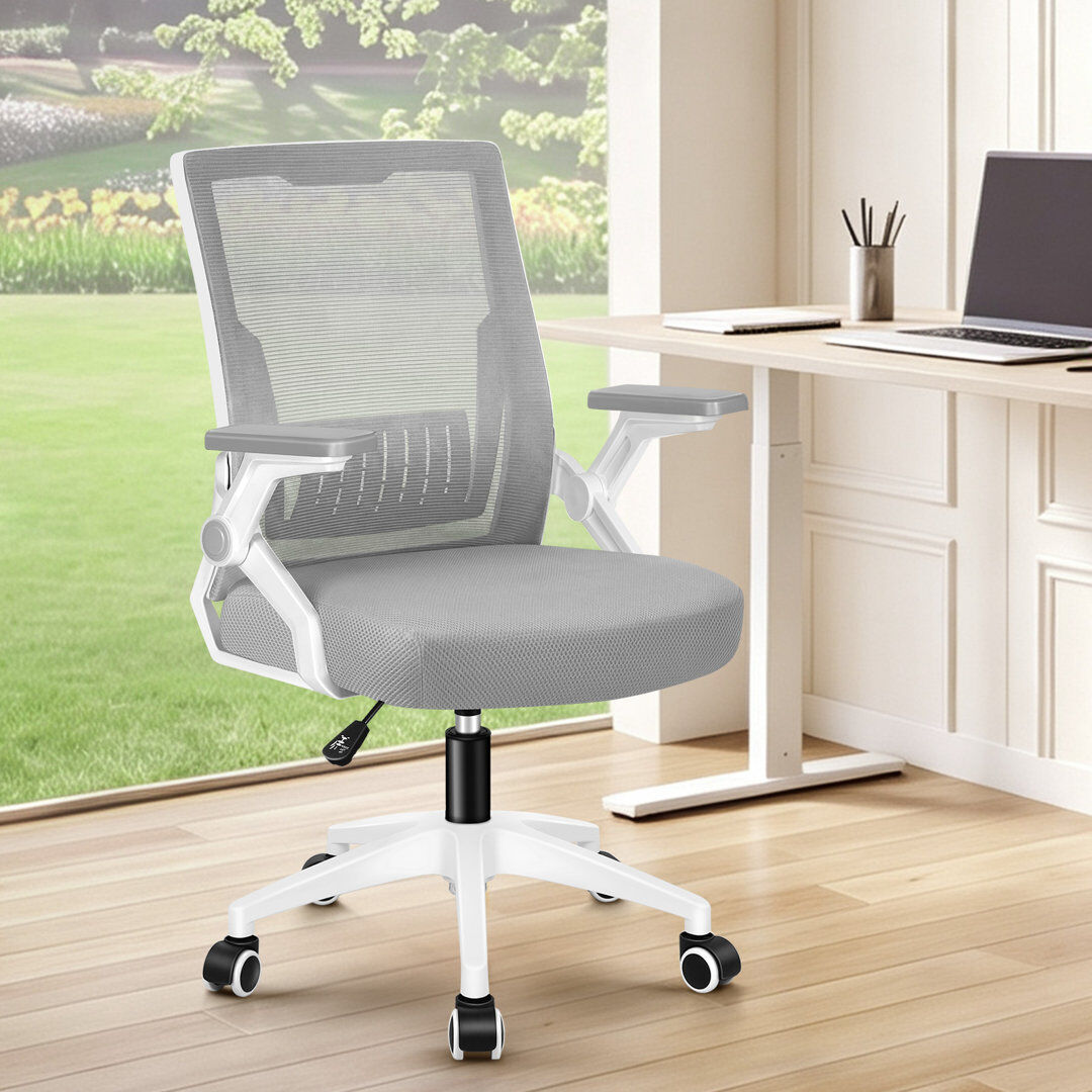 Rebrilliant Mesh and Foam Padding Office Chair Grey/White 63cm W X 63cm D