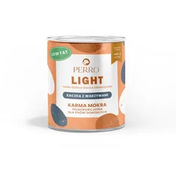 PERRO Light Ente mit Gemüse, monoproteinhaltig, 800 g Nassfutter für ausgewachsene Hunde