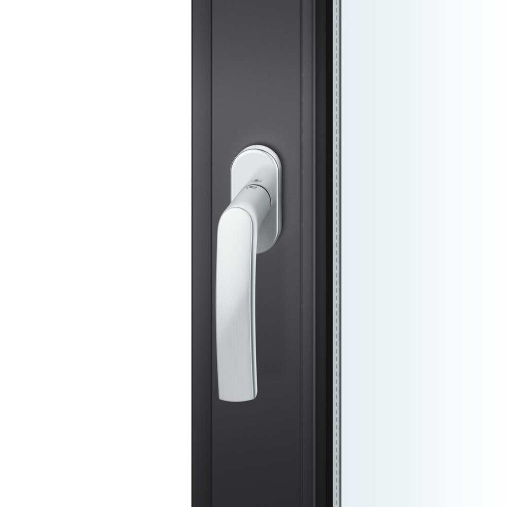 FSB Fenstergriff 34 1015, Standard, oval,Vierkant 7/24-38, edelstahl fein matt 0 34 1015 09039 6204