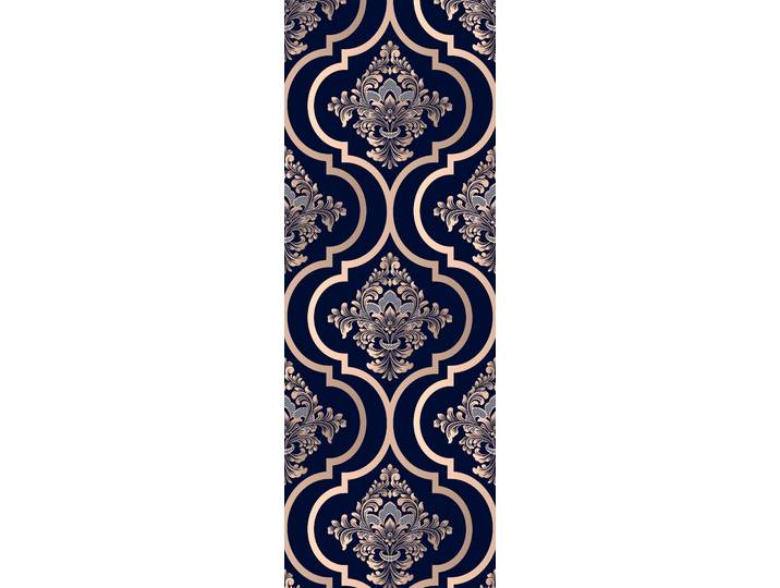 Vinyltapete QUEENCE Lagertha , blau, B:0,9m L:2,5m, Vinyl, Tapeten, Vinyltapete, 90x250cm, selbstklebend, kinderleichte Anbringung,, Sticker