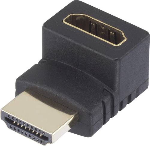 SpeaKa Professional HDMI Adapter [1x HDMI-Stecker - 1x HDMI-Buchse] 270° nach oben gewinkelt vergoldete Steckkontakte