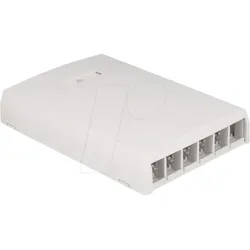 DELOCK 67054 - Keystone Leergehäuse 6 Port, Aufputz