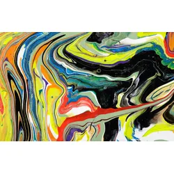 Fototapete PAPERMOON "Abstrakt Malerei", bunt, B:5m L:2,8m, Vlies, Tapeten