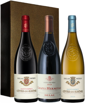 Wein Geschenkset - 100% Maison Delas 3 fl. - 2.25L