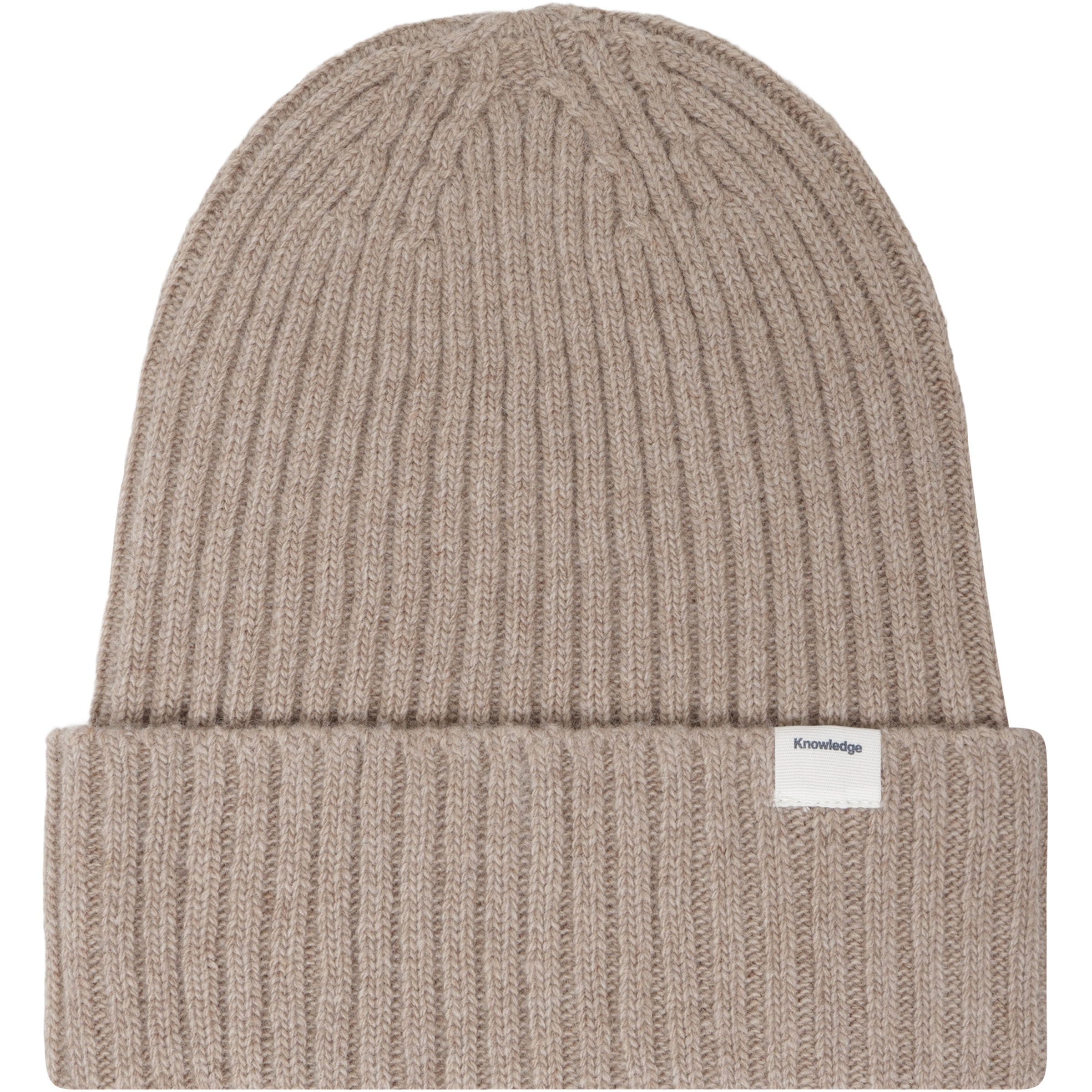 KnowledgeCotton Apparel Lambswool Rib Mützen & Beanies beige Lifestyle Schnell trocknend